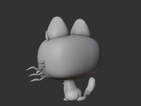 Cute cat 3D Print Model
