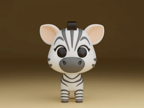 3dprintable zebra toy 3D 打印模型