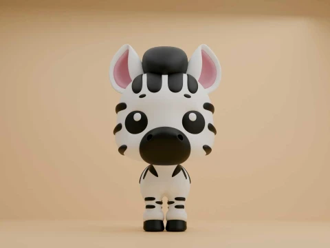 3dprintable zebra toy 3D 打印模型