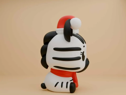 3dprintable zebra toy for christmas day 3D Print Model