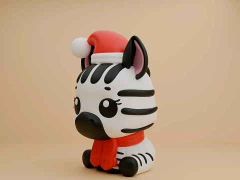 3dprintable zebra toy for christmas day 3D Print Model