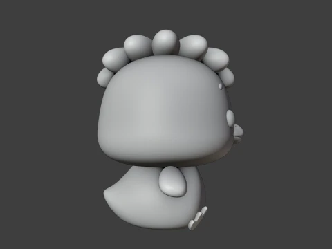 Cute chicken and flower toy 3D Print Model