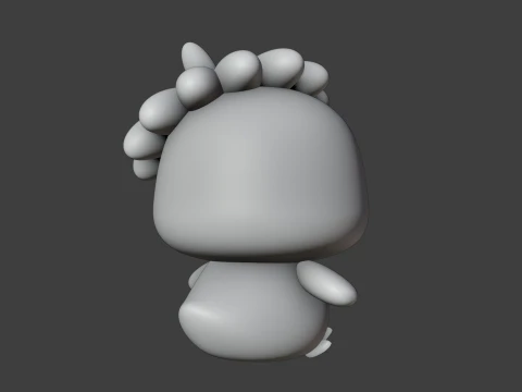 Cute chicken and flower toy 3D Print Model