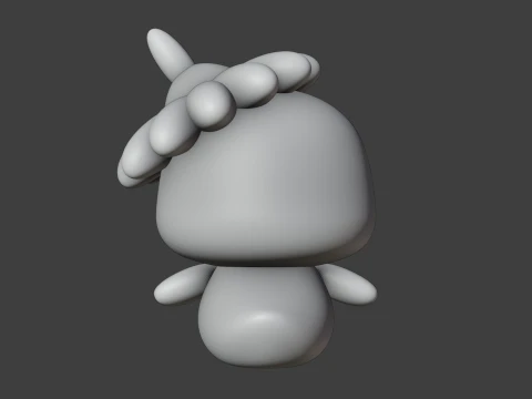 Cute chicken and flower toy 3D Print Model