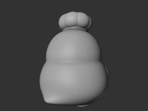 Cute chicken chef toy 3D Print Model