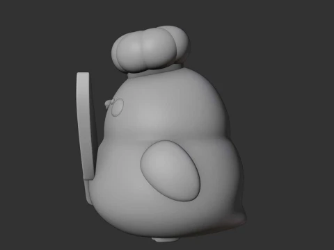 Cute chicken chef toy 3D Print Model
