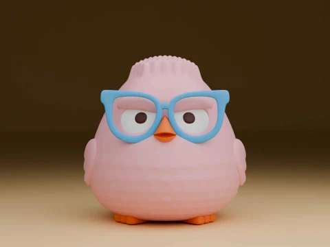 Cute chicken toy 3Dプリントモデル