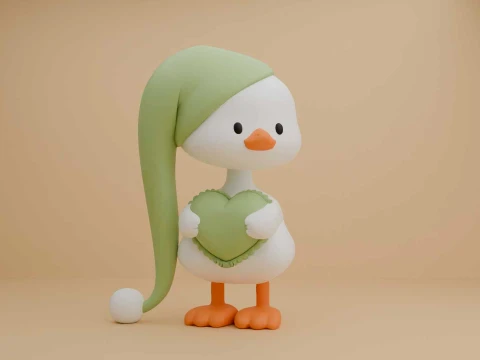 Cute chicken toy 3Dプリントモデル