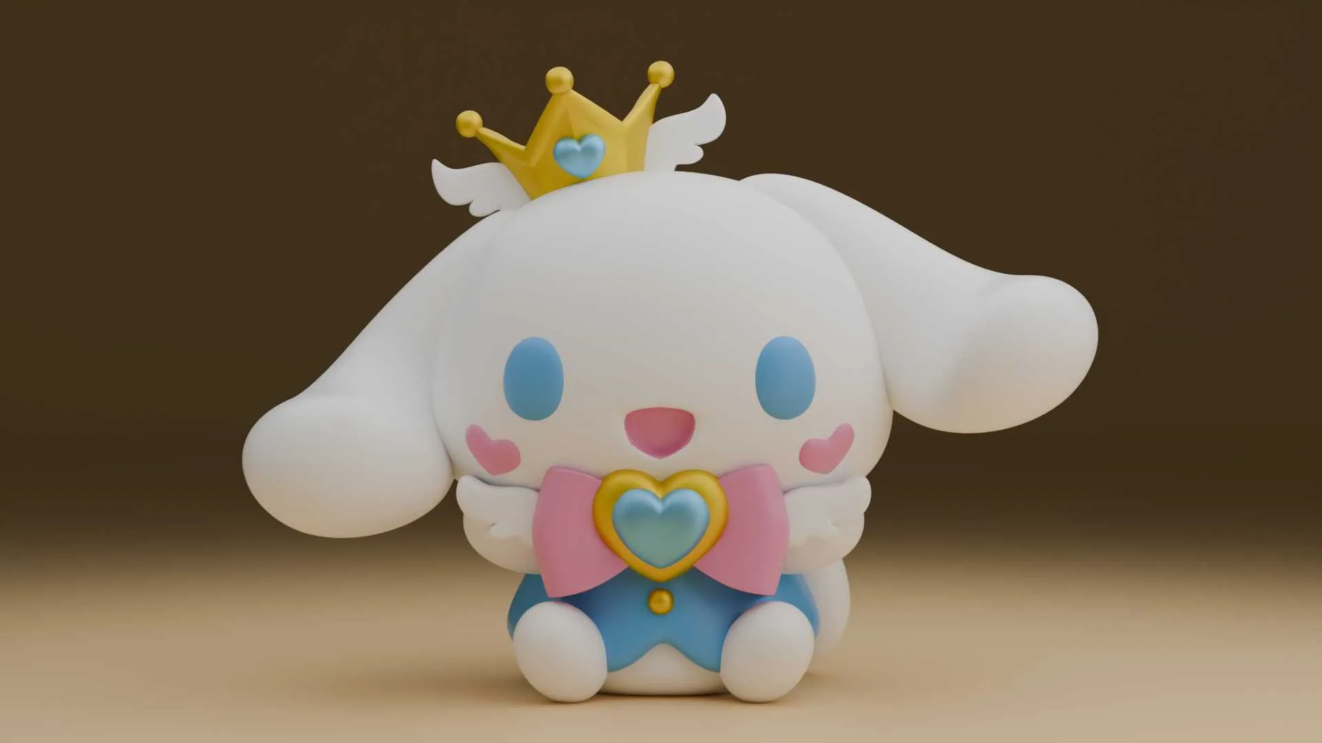 Cinnamoroll sanrio valentine figure 3D Print Model .c4d .max .obj .3ds .fbx .stl .blend 