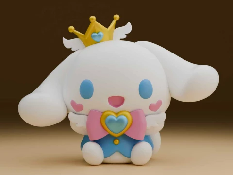 Cinnamoroll sanrio valentine figure Model Cetak 3D