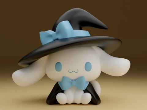 Cinnamoroll sanrio wizard for halloween gift Modèles 3D en vedette