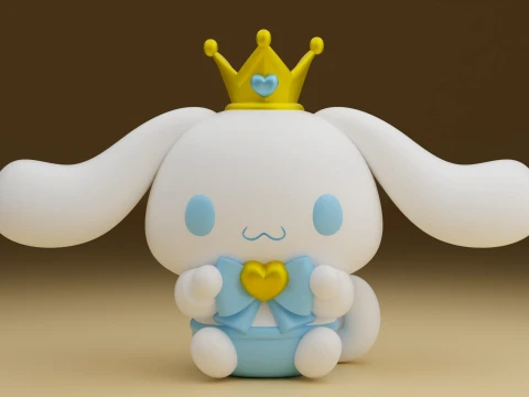 Cinnamoroll sanrio valentine figure 3D Print Model