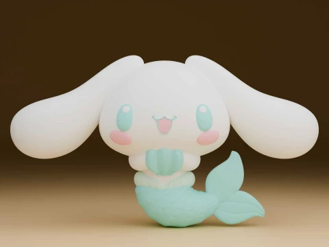 Cinnamoroll sanrio mermaid toy Modello di stampa 3D