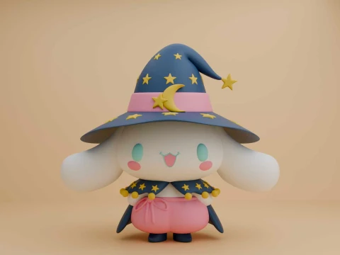 Cinnamoroll sanrio wizard for halloween toy 3D Print Model