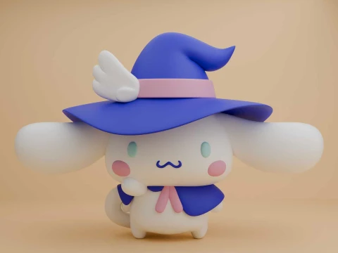 Cinnamoroll sanrio wizard for halloween toy 3D printmodel