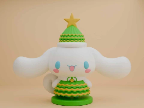 Cinnamoroll sanrio christmas tree 3D Print Model