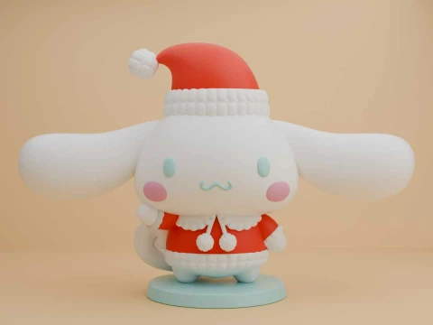 Cinnamoroll sanrio christmas figure 3D Print Model