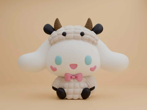 Cinnamoroll sanrio sheep figure 3D Print Model