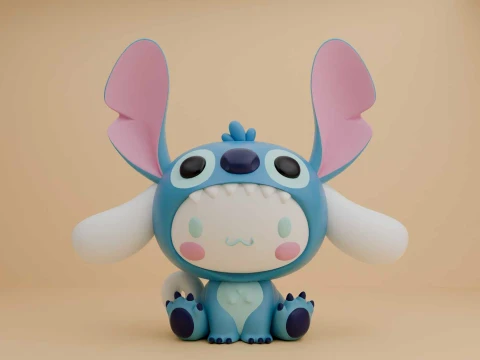 Cinnamoroll sanrio stitch figure Modelo de Impressão 3D