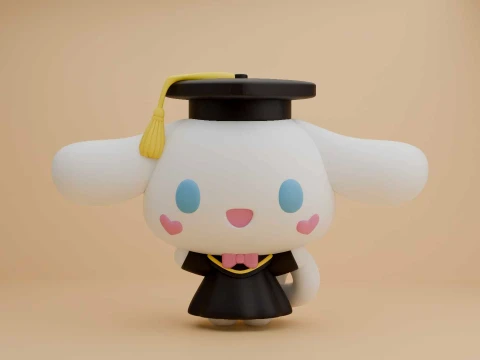 Cinnamoroll sanrio graduation 3D Print Model