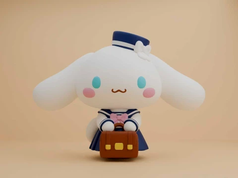 Cinnamoroll sanrio student 3D Print Model