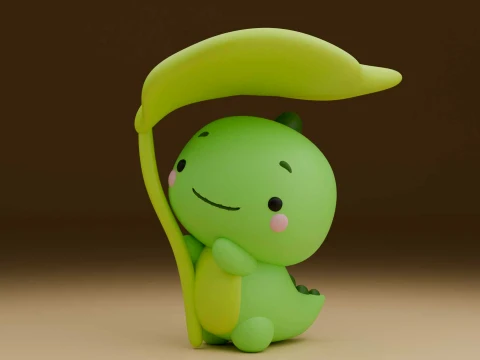 Cute 3dprint dino toy Modèles 3D en vedette