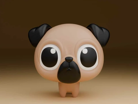 Cute 3dprintable dog toy Modello di stampa 3D