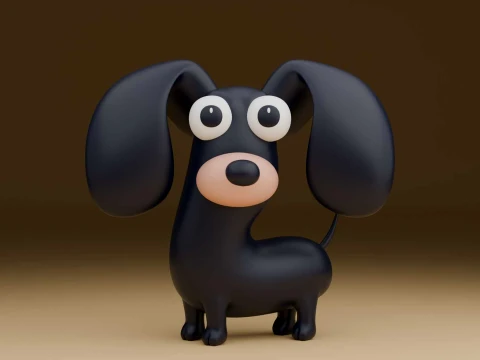 Cute 3dprintable dog toy 3D Print Model