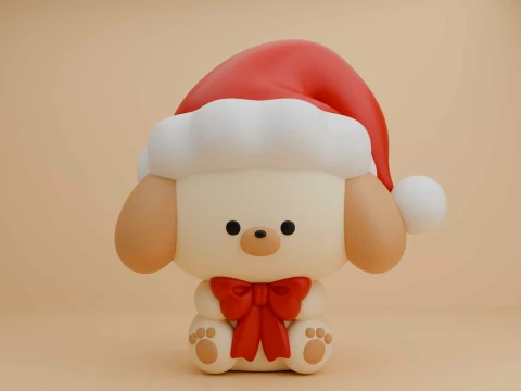 Cute 3dprintable dog toy for christmas gift 3D Print Model