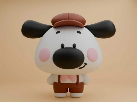 Cute 3dprintable dog toy 3D Druckmodell