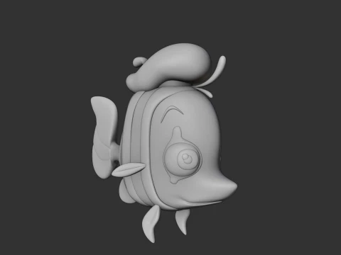 Cute 3dprintable fish toy 3D Print Model