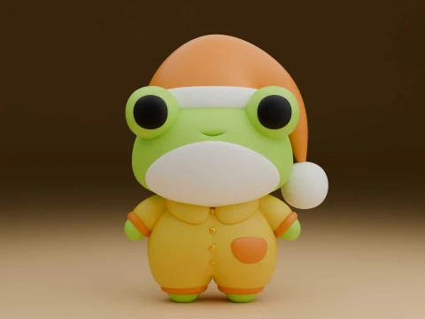 Cute 3dprintable frog toy 3D 打印模型