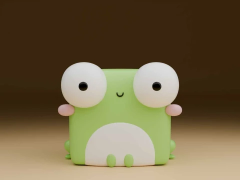 Cute 3dprintable frog toy 3D 打印模型