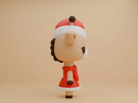 Cute 3dprintable giraffe for christmas gift 3D Print Model