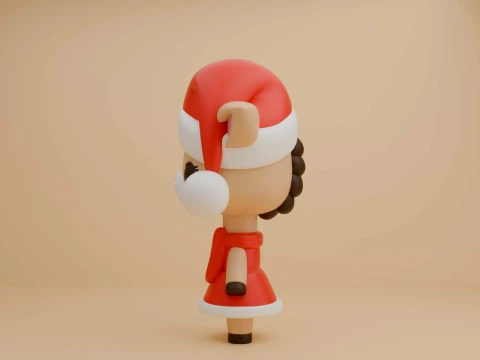 Cute 3dprintable giraffe for christmas gift 3D Print Model
