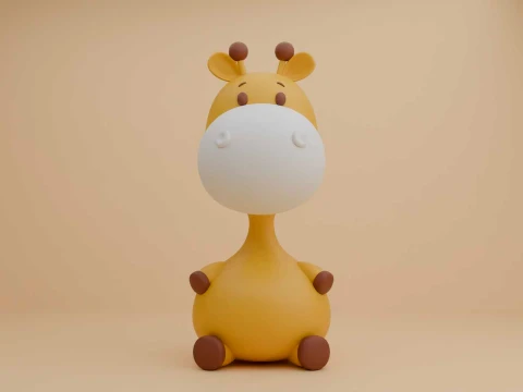 Cute 3dprintable giraffe toy 3D Print Model