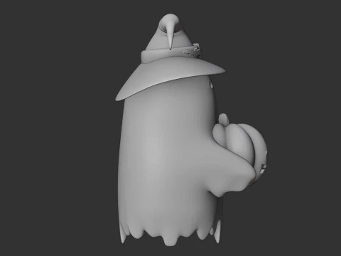 Cute 3dprintable ghost and pumpkin for halloween figure 3D Print Model
