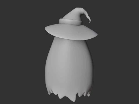 Cute 3dprintable ghost and pumpkin for halloween figure 3D Print Model