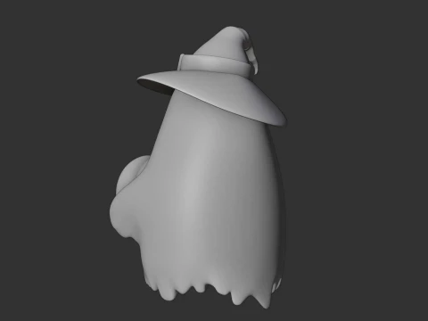 Cute 3dprintable ghost and pumpkin for halloween figure 3D Print Model