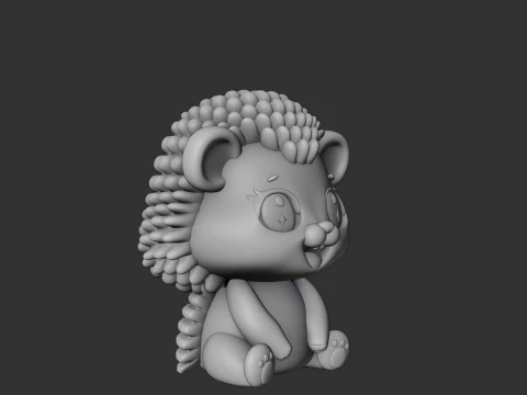 Cute 3sprintable hedgehog toy 3D Print Model