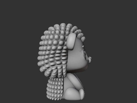 Cute 3sprintable hedgehog toy 3D Print Model
