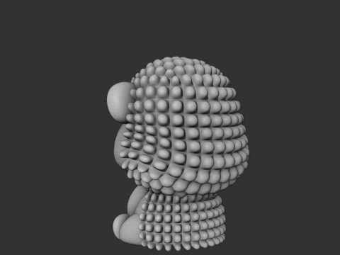 Cute 3sprintable hedgehog toy 3D Print Model