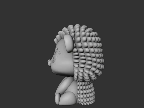 Cute 3sprintable hedgehog toy 3D Print Model