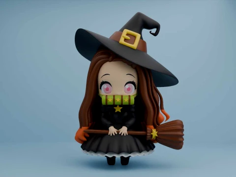 3dprintable anime chibi figure of nezuko kamado 3D Druckmodell