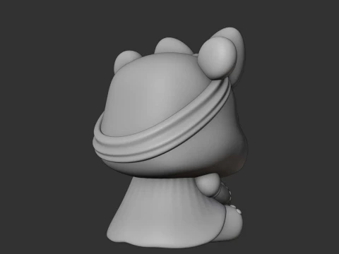 Cute 3sprintable hippo and heart for valentine gift 3D Print Model