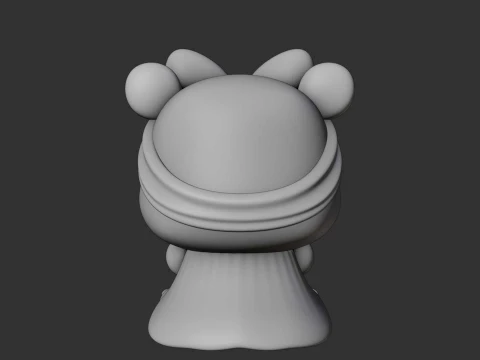 Cute 3sprintable hippo and heart for valentine gift 3D Print Model
