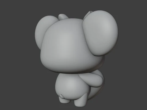Cute 3dprinable koala toy and heart for valentine gift 3D Print Model
