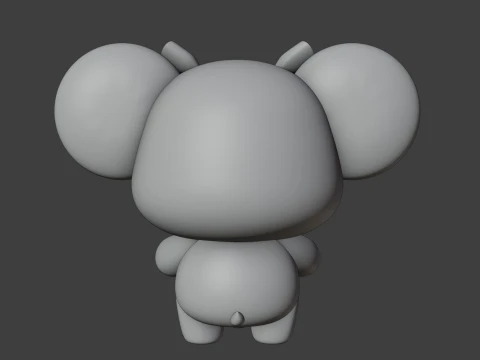 Cute 3dprinable koala toy and heart for valentine gift 3D Print Model