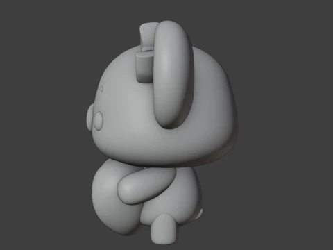 Cute 3dprinable koala toy and heart for valentine gift 3D Print Model