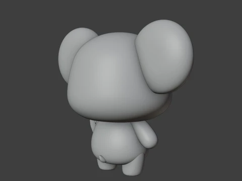 Cute 3dprinable koala toy and heart for valentine gift 3D Print Model